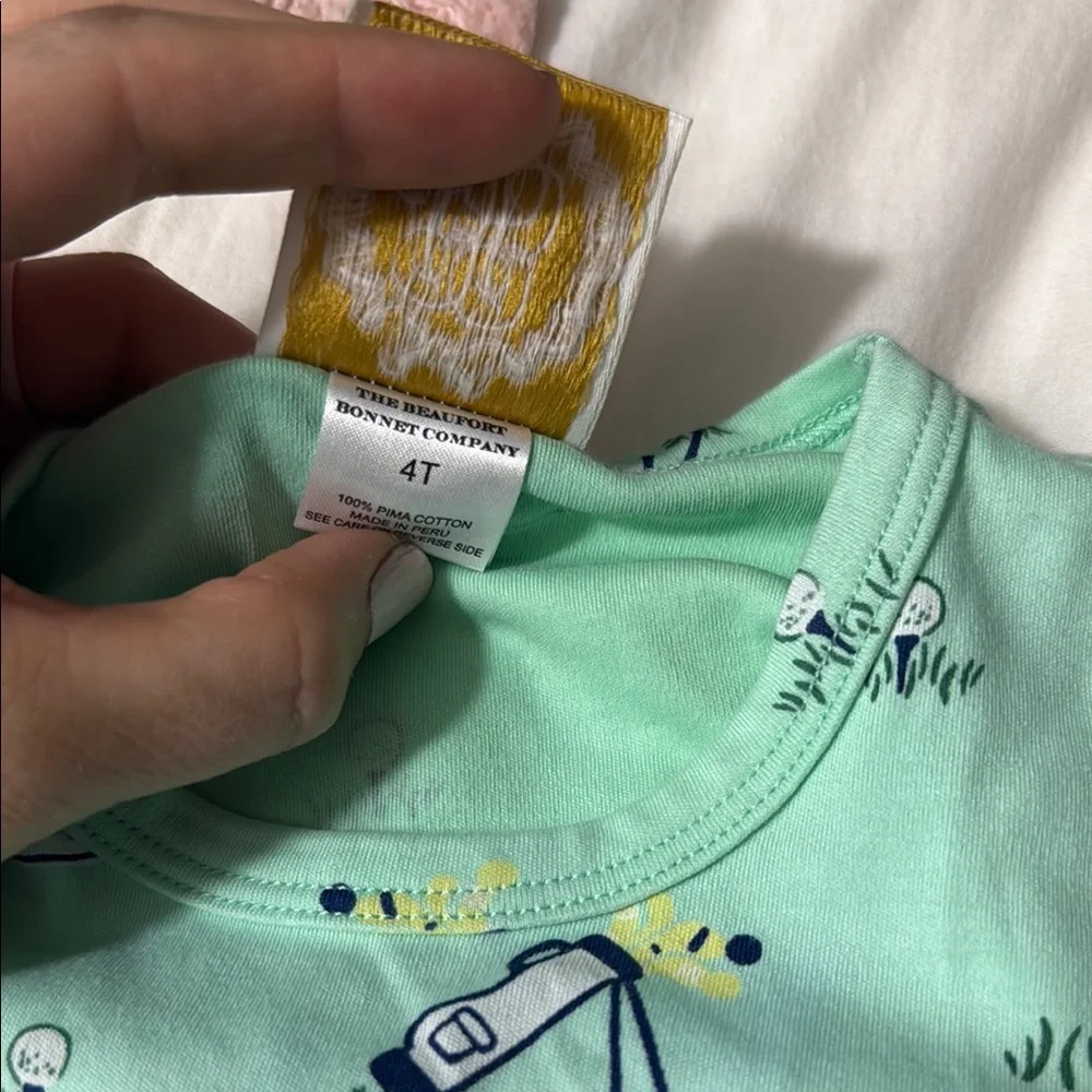 TBBC Mint Green Golf Print Dress size 4 - Picture 3 of 4